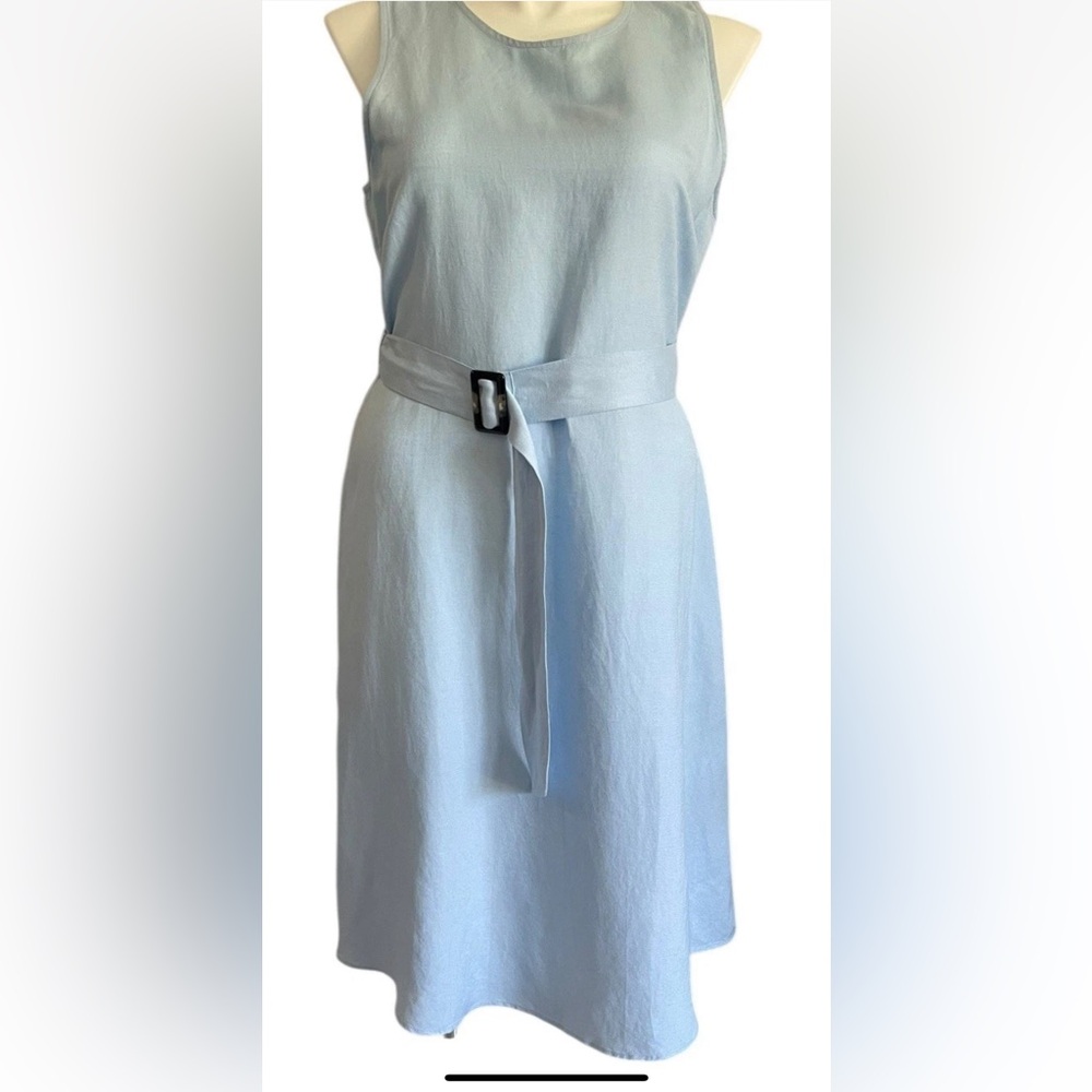 Ann Taylor Light Blue linen Dress